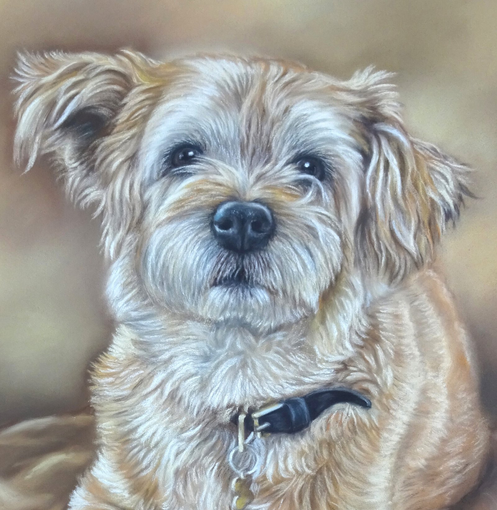 custom dog pastel drawing by Irisha