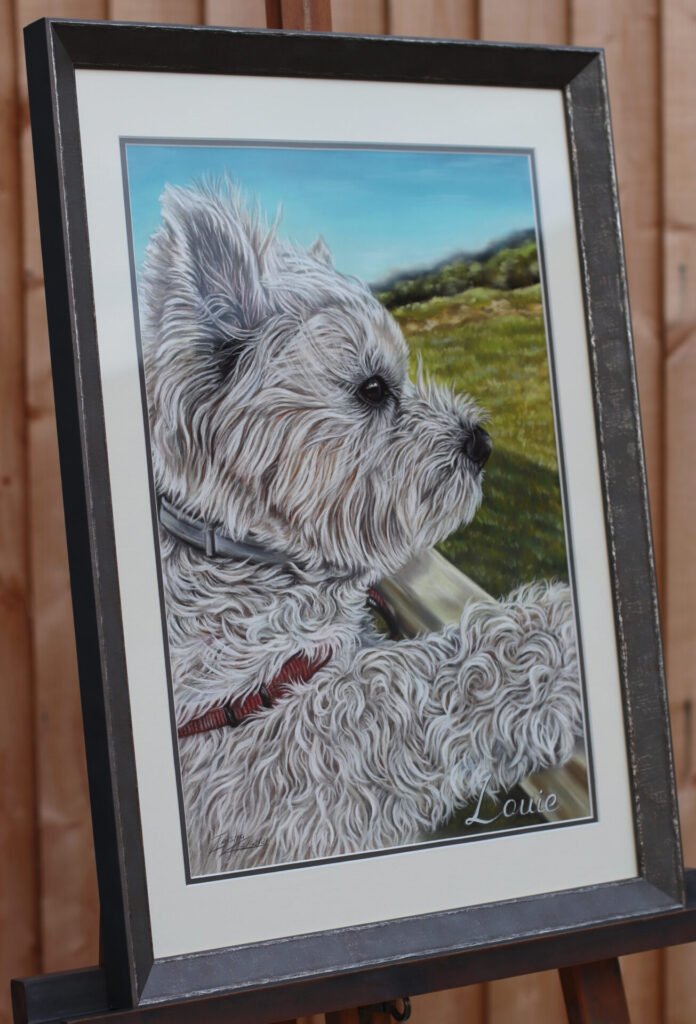 commission dog portrait