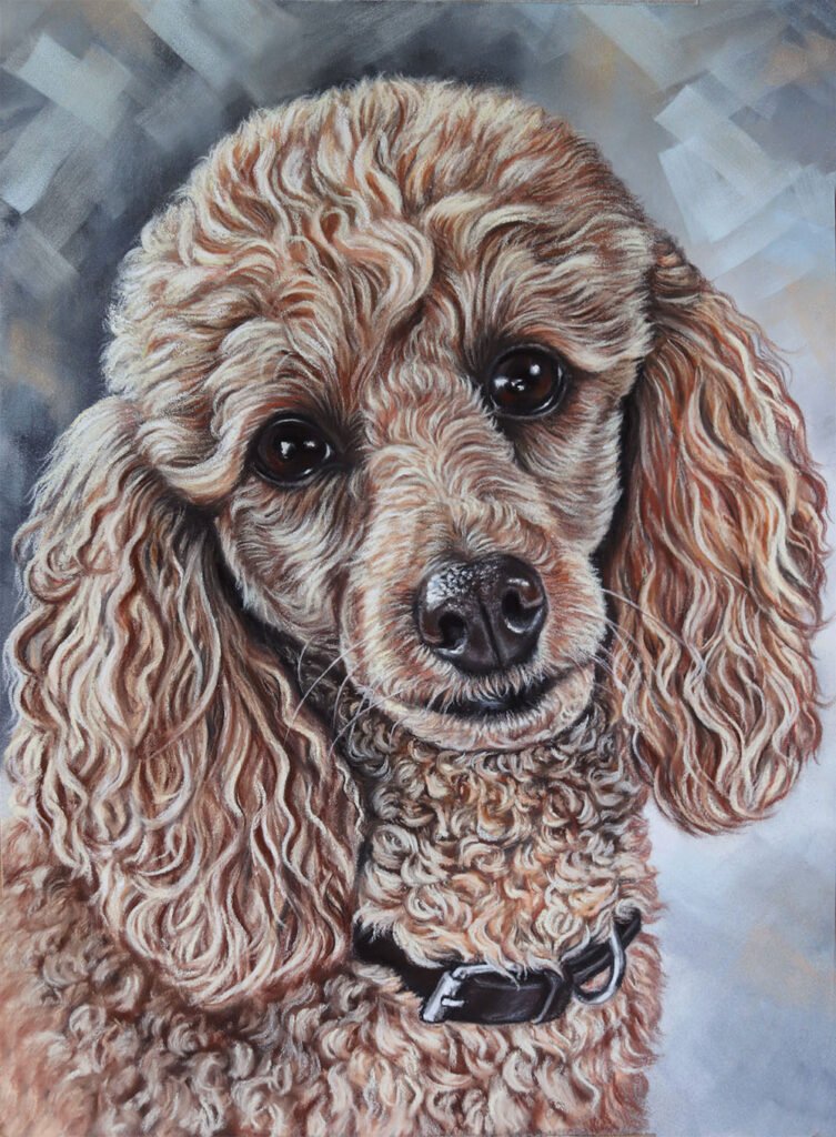 poodle custom portrait