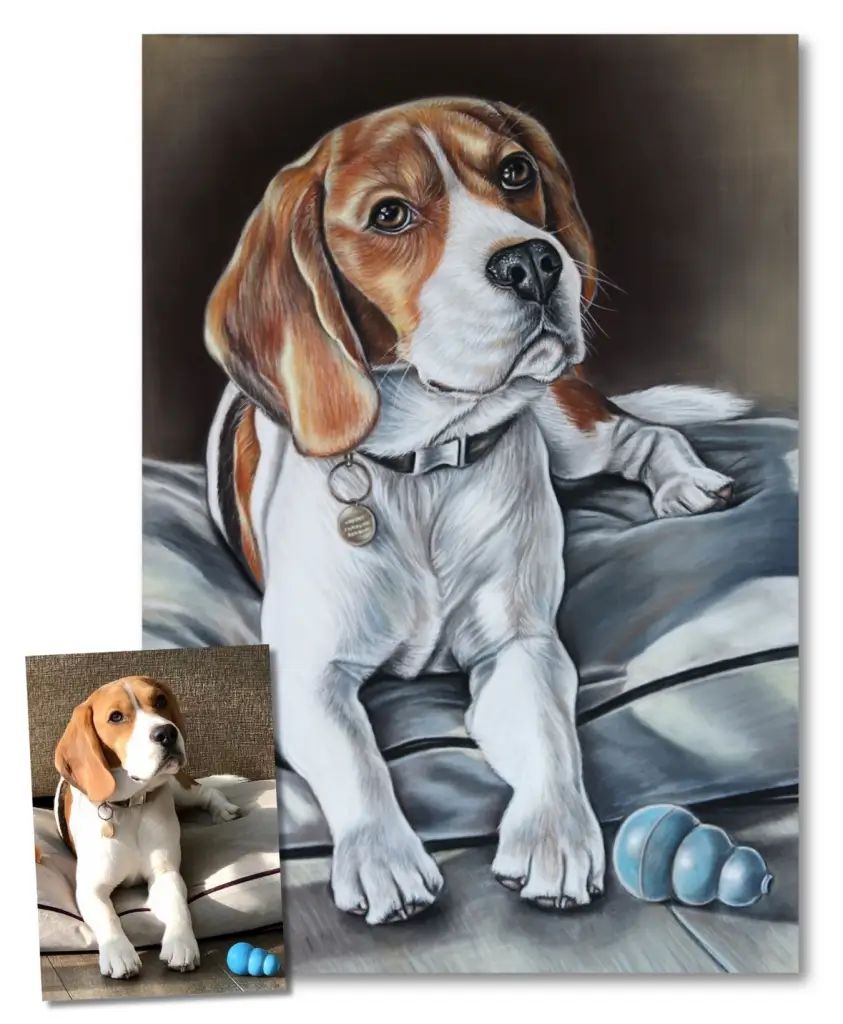 beagle-portrait-painting