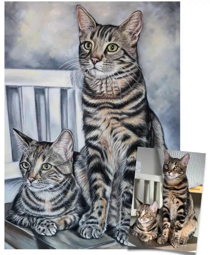 custom-cat-portrait-bengal-cats