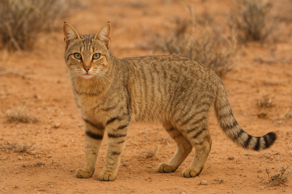 Felis catus wild African cat