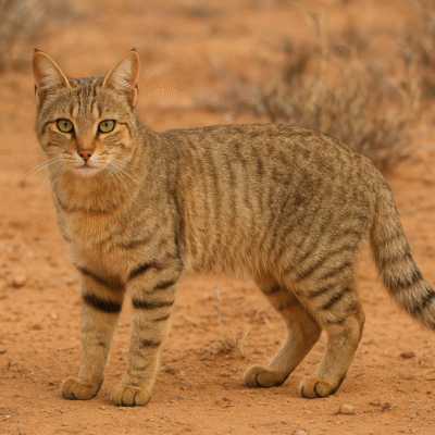 Felis catus wild African cat
